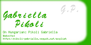gabriella pikoli business card